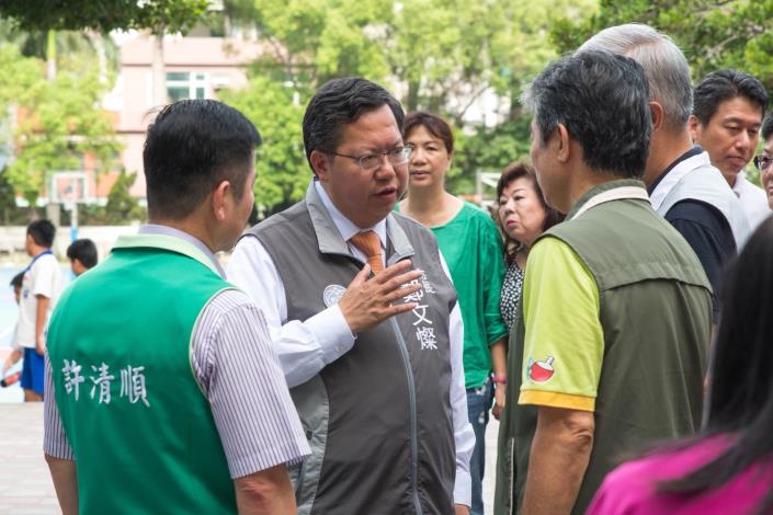 視察南崁國中新建工程及校園設施規劃 鄭市長：增設智慧教室及創客中心，創造更好教育環境