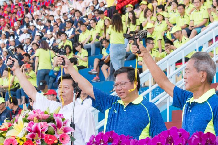 桃園市運動會開幕 鄭市長祝福各位選手奪得佳績，展現桃園活力