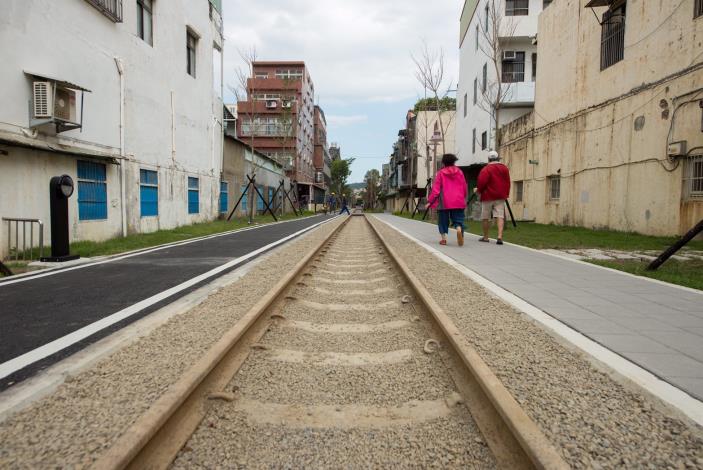 台鐵林口線路廊活化工程優先段一隅