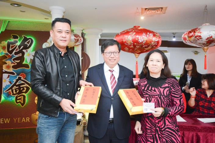 鄭市長表示，希望桃園各種建設都能快速發展，打造桃園新氣象