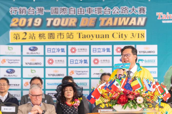 鄭市長致詞表示，歡迎市民朋友一起為選手加油，讓每位選手展現最好的成績
