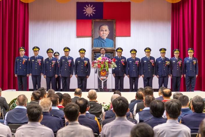 市長致詞表示，警察是人民保母，也是政府的支柱，社會的中堅份子，市府將提供警察同仁最大支持