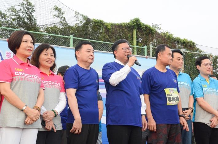 市長致詞表示，希望每位跑者享受跑步的愉快