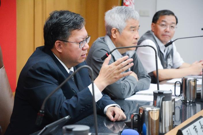市長致詞表示，桃園捷運綠線第一站八德G01完成細部設計，以114年完工通車為目標