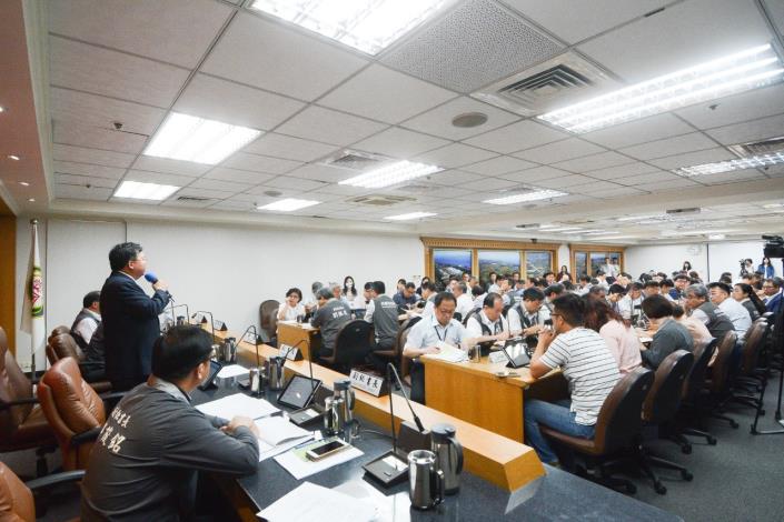 市長致詞表示，捷運綠線主線皆已發包完成