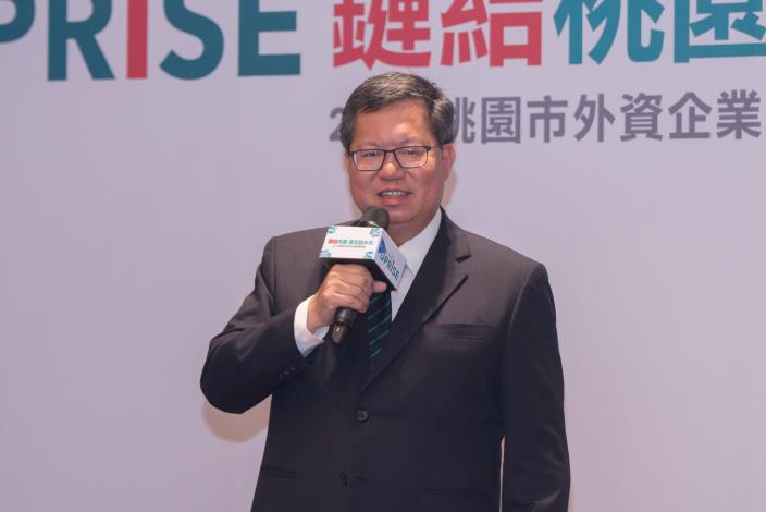 鄭市長致詞表示，市府會持續創造政府與企業間緊密合理的互動關係