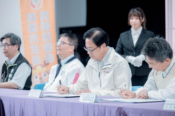 張市長簽署締結合作伙伴關係