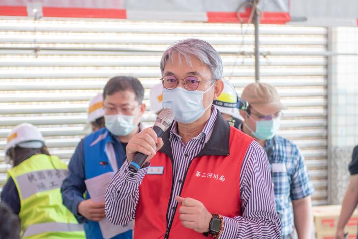 經濟部水利署第二河川局局長楊人傑致詞