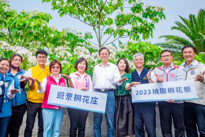 張市長提到，桃園每個月都有精彩的活動，希望能將桃園打造成最美麗的農業觀光勝地