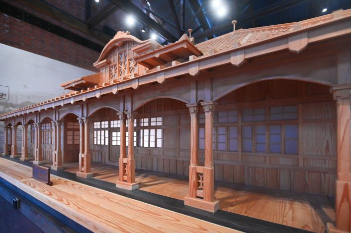 館內展示桃園驛模型