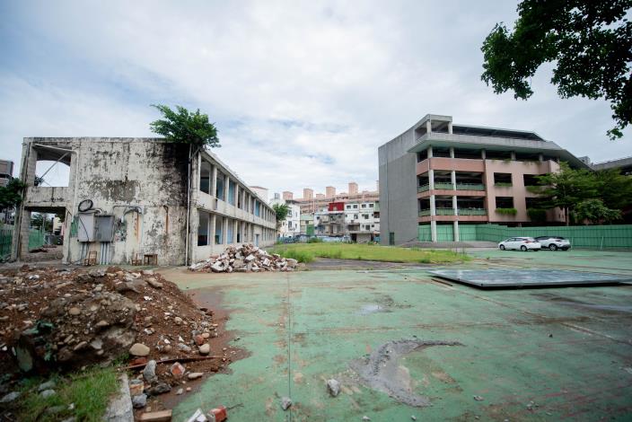 龍山國小春風樓校舍拆除整建基地現況