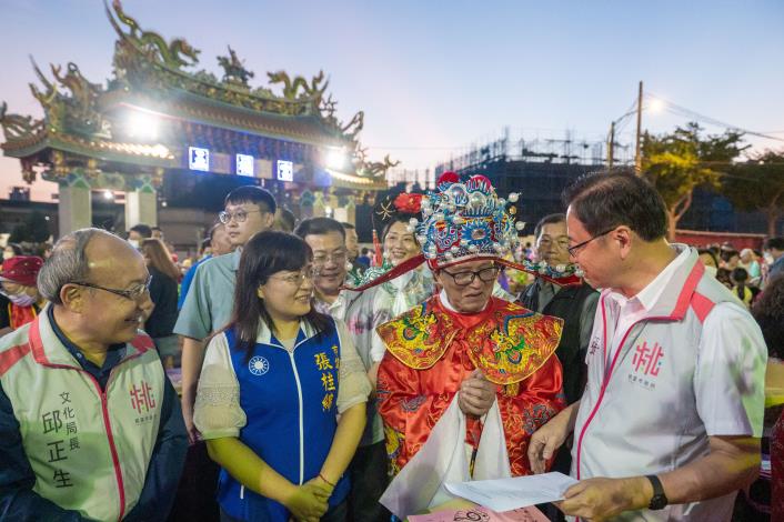 張市長期許將桃園的傳統民俗文化發揚光大