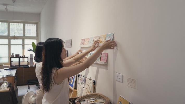 一起構思展覽，是陳炘與祖怡最常在空間內做的事情