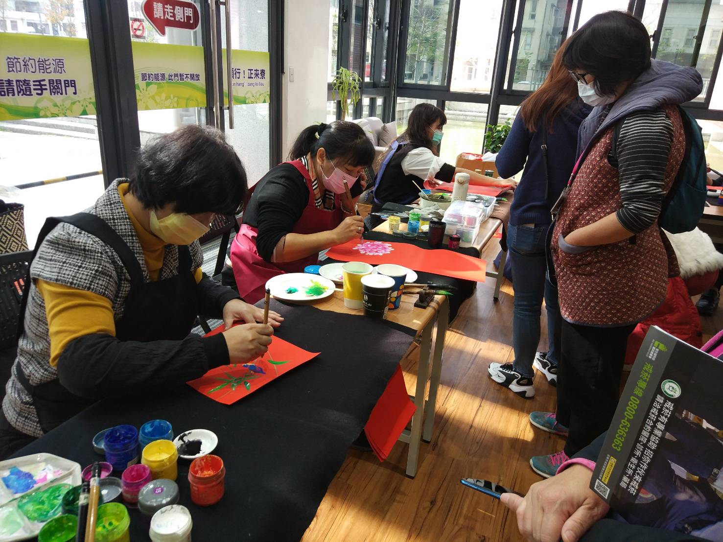 113年春聯揮毫現場照