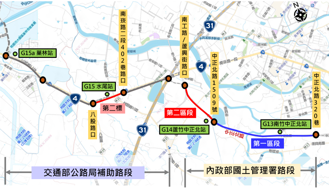 永續提升人行安全計畫核定計畫範圍