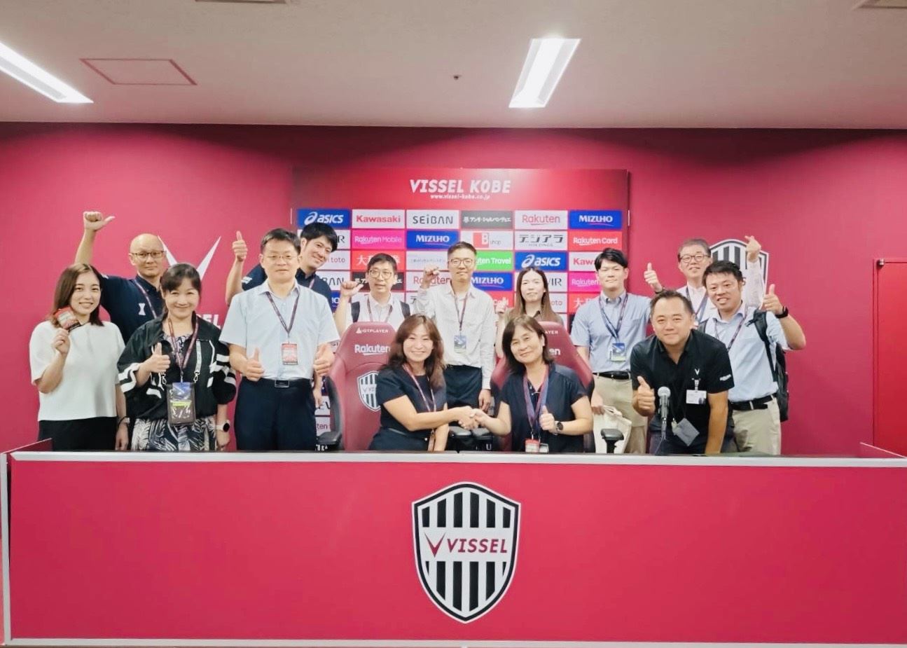 參觀日本樂天集團在神戶經營之VISSEL(勝利）足球隊，了解球團針對場館維運之環境永續具體措施，以及推廣修習旅行之體驗項目。