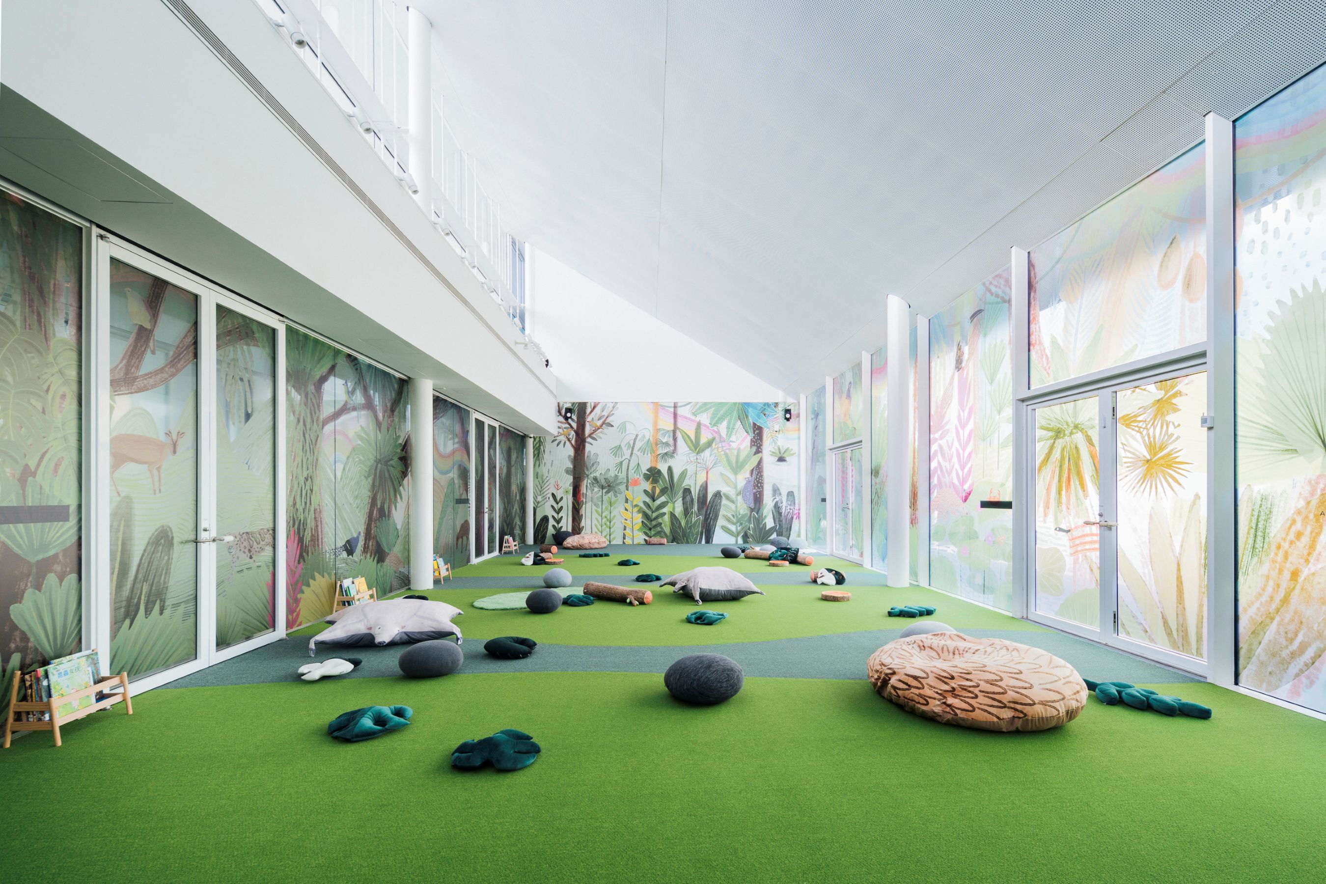 《在藝術中遇見大自然》獲繆斯獎「體驗與沉浸式—展覽體驗類」金獎及「環境及永續類」銀獎。(攝影/透島影業,圖片提供/桃園市立美術館)