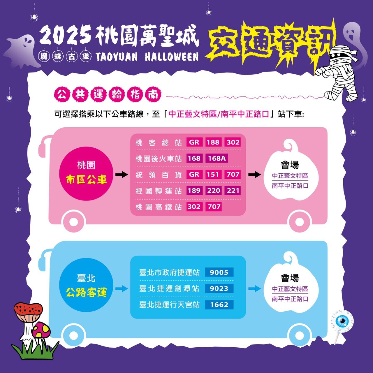 桃園萬聖城-交通資訊(公車)