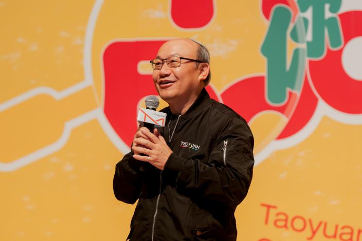 2桃園市政府文化局邱正生局長致詞。(王國豪拍攝，桃園市立美術館提供)