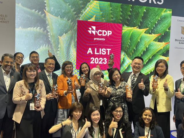 亞洲地區共有8個城市獲得國際碳揭露計畫（CDP）最優等級A級城市獎項