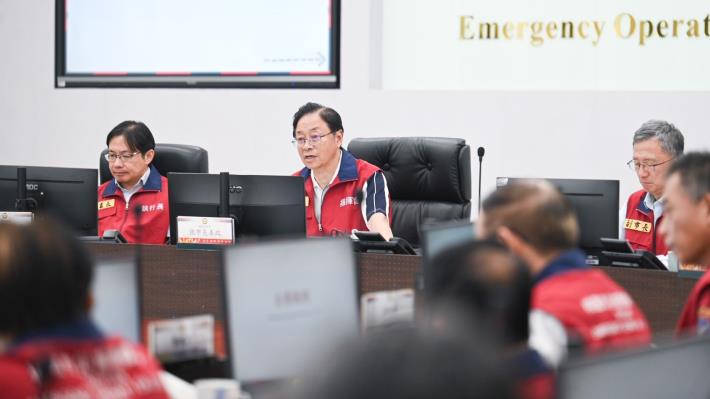 張市長赴災害應變中心持續警戒