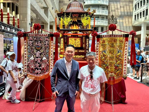 景福宮開漳聖王神轎首度進駐臺北車站