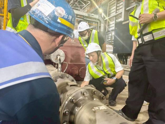 市府團隊偕同外部專家學者共同執行大潭電廠新建7~9號燃氣機組的總體檢