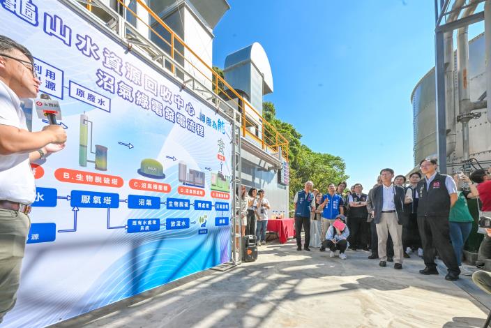 現場解說沼氣綠電發電流程