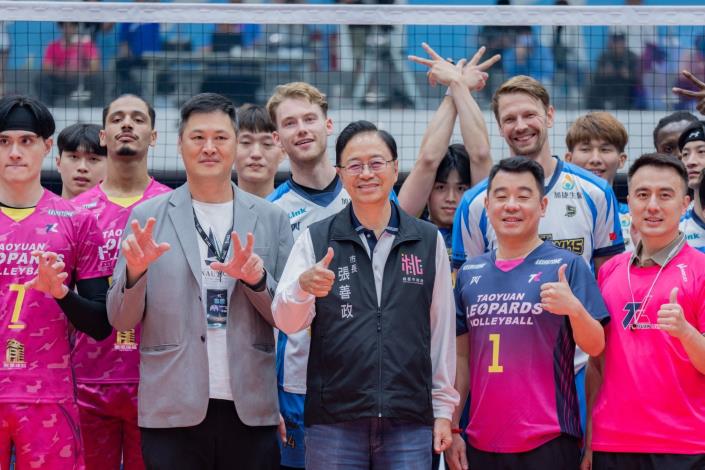 TPVL職排聯賽雲豹飛將主場開幕戰貴賓合影