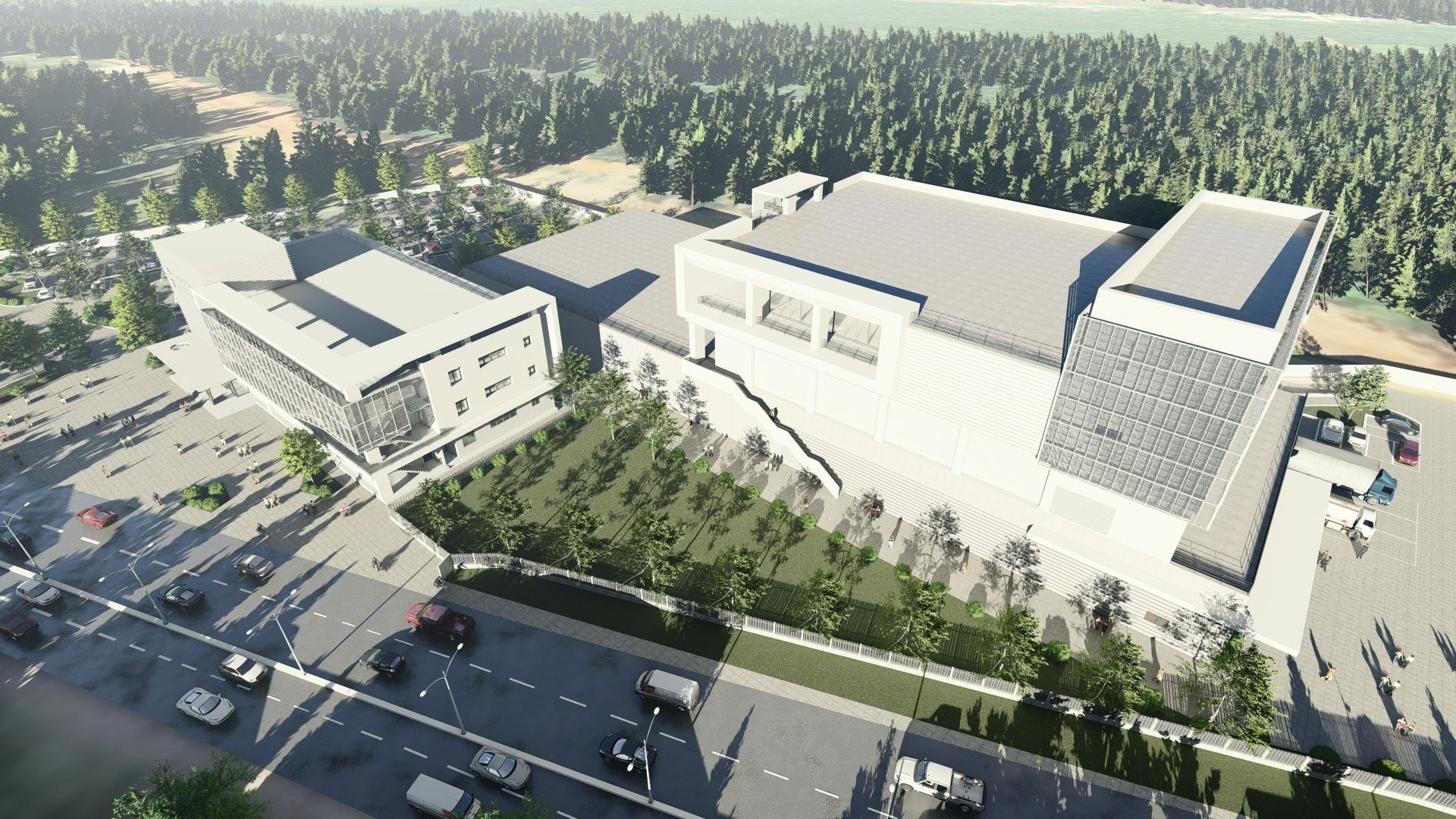 桃市公訓中心全區模擬圖