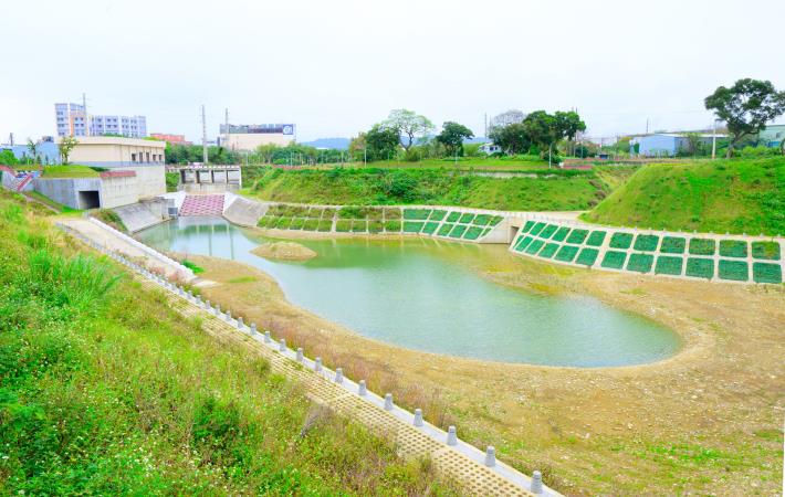 大仁滯洪池正式啟用