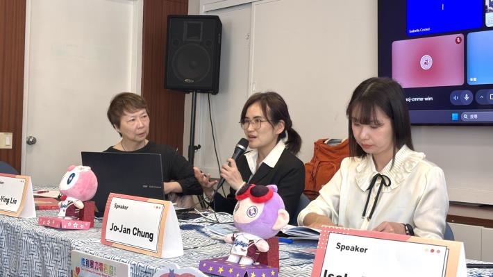 台灣陪產員發展協會林沛瀅理事長分享在台移工懷孕婦女的處境及可能面對的挑戰