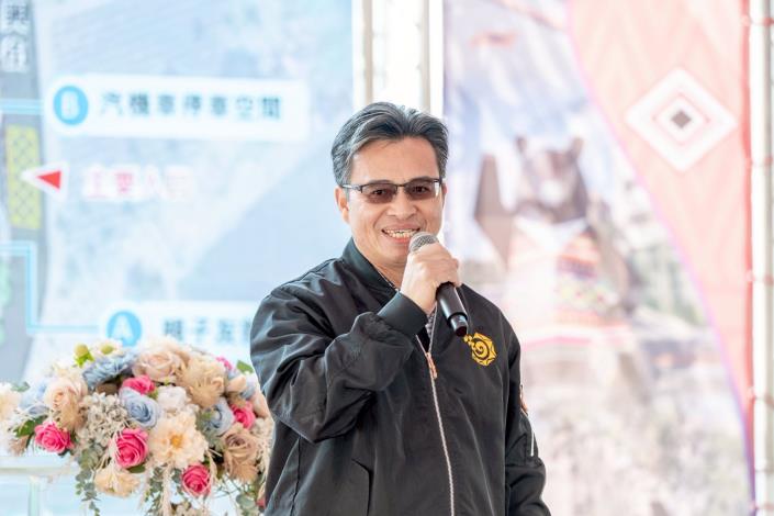 原住民族委員會副主任委員谷縱‧喀勒芳安致詞