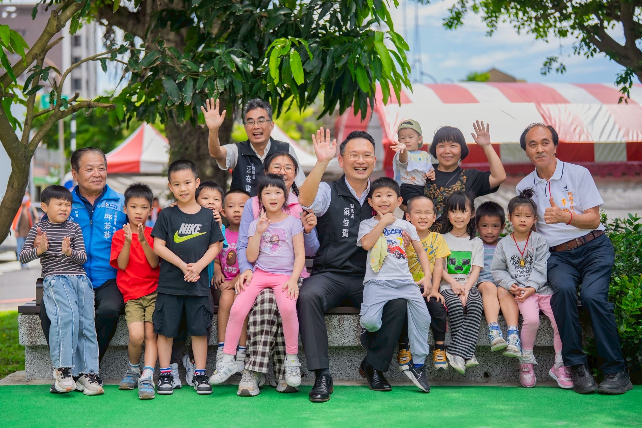 大溪區埔仁公園啟用大合影