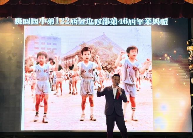 蘇俊賓展示當年跳操照片