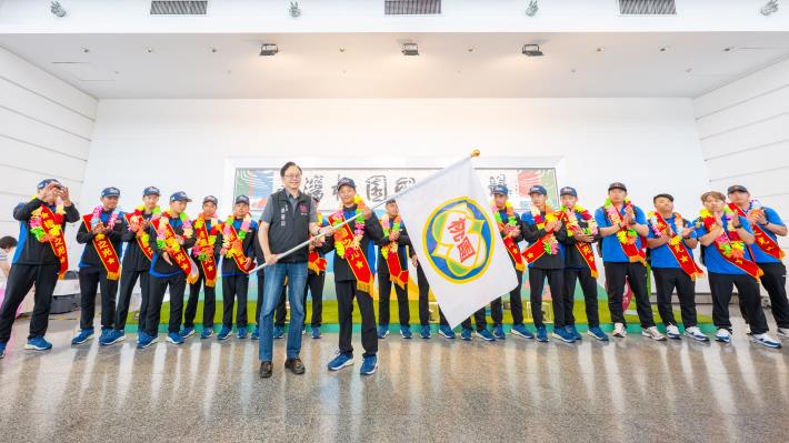 張市長今日迎接獲得冠軍的新明國中棒球隊