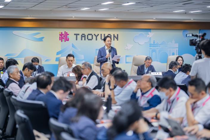 張善政今（9）日下午主持市政會議，會中通過「116年度桃園市總預算案暨附屬單位預算及綜計表」