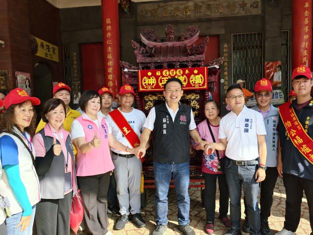 蘇副市長出席平鎮廣隆宮福德正神巡庄祈福活動