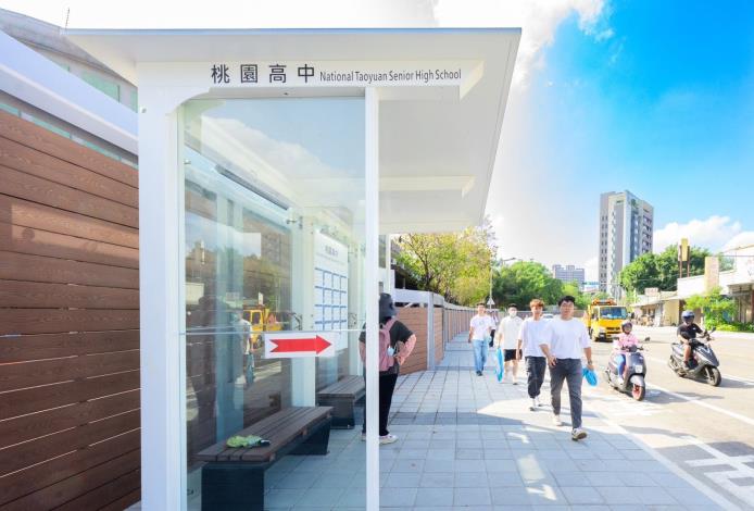 第100所通學廊道-桃園高中竣工視察