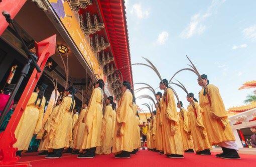 今年祭孔大典共計約200多位學生參與