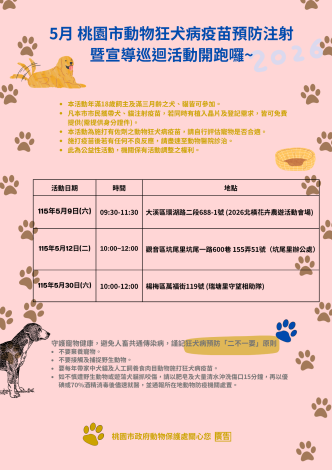 3月 桃園市動物狂犬病疫苗預防注射宣導巡迴活動 (2)