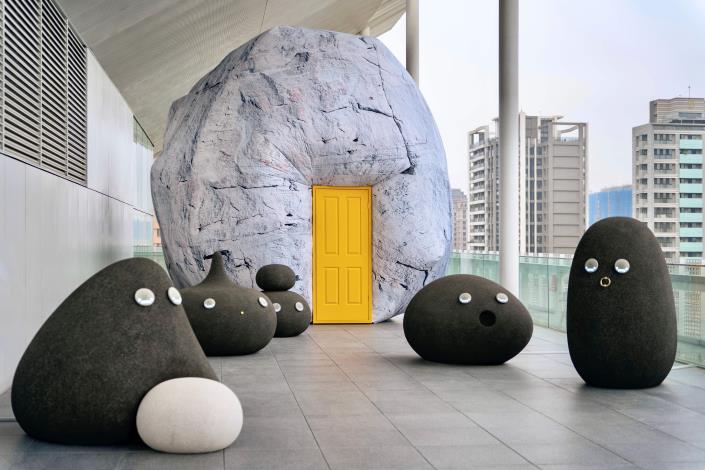 10澳洲科技藝術團隊ENESS「長出一扇門的石頭」互動裝置藝術(攝影：凹焦)