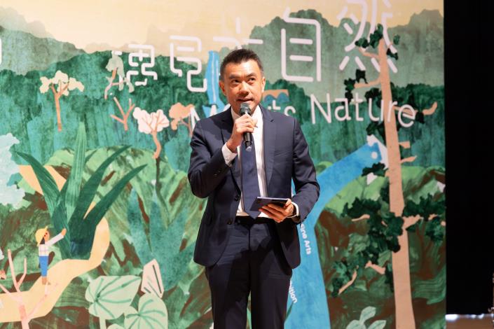 07新加坡國家美術館CEO暨館長致詞。(楊兆元拍攝)