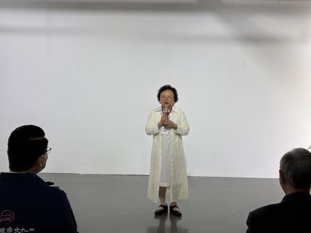 臺灣藝術大學美術書畫系友學會簡惠美理事長致詞