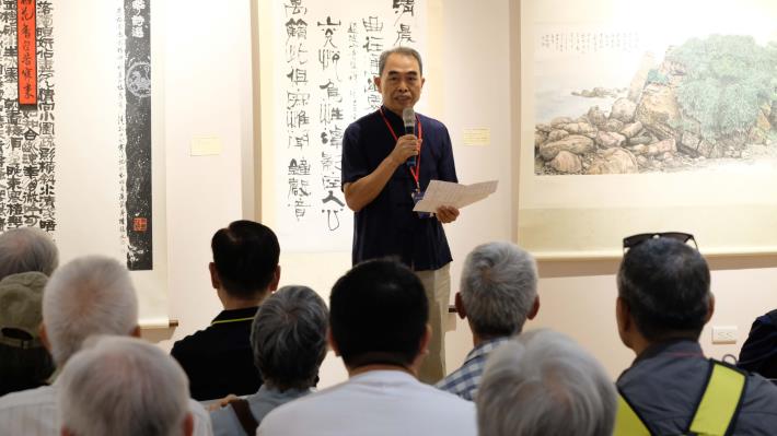 桃園市書法學會理事長楊松峰致詞