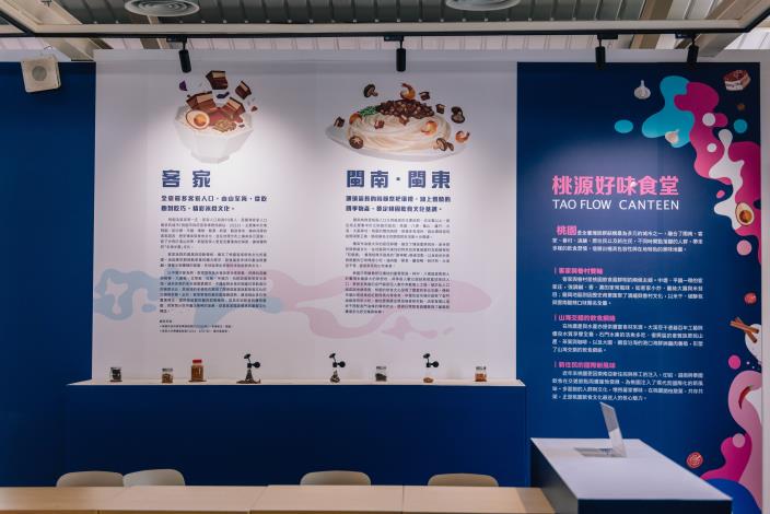 6、「桃源好味食堂」室內策展牆面介紹桃園多元族群共融的飲食文化。_0