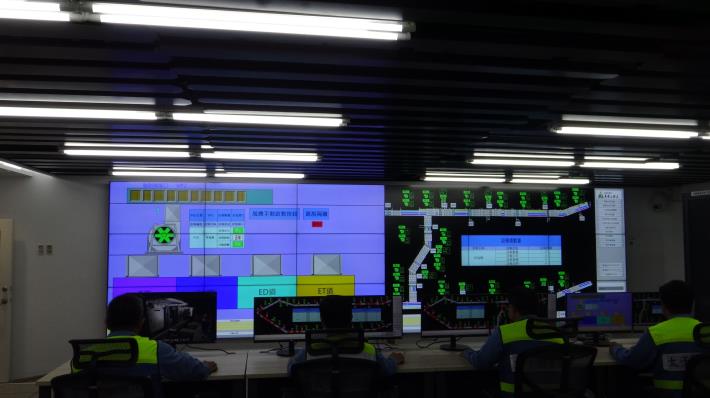 5高鐵監控中心電視牆監視排風機設備