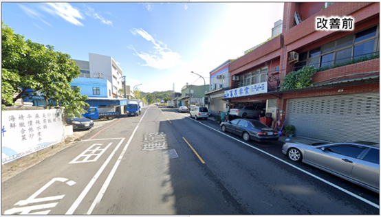 圖片3-1健行路(大業路二段~大有路)新設實體人行道示意圖