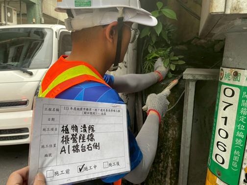 圖3-橋梁構件周邊植生清除