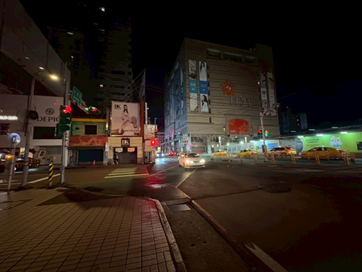 圖1-商圈及夜市路口照明現況